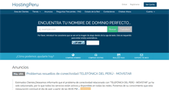 Desktop Screenshot of clientes.hostingperu.com.pe