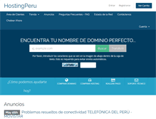 Tablet Screenshot of clientes.hostingperu.com.pe